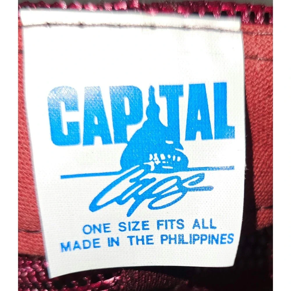Vintage Towne Children Grandchildren Trucker Hat Cap Maroon Snapback Capital Cap